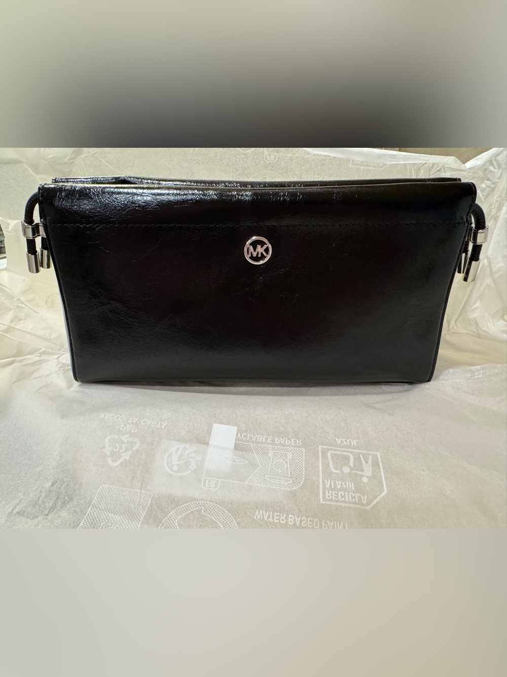 Michael Kors Black Leather Matilda Crossbody